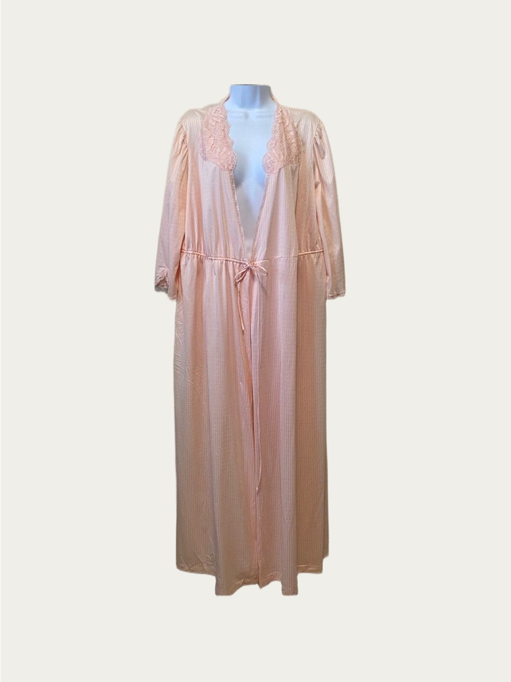 JC Penny Collectibles Vintage Peach 80’s Bathrobe / Robe Medium